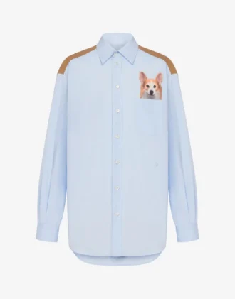 Camicia in popeline di cotone stampato