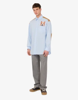 Camicia in popeline di cotone stampato