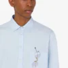 Camicia in popeline di cotone stampato Camicia in popeline di cotone stampato