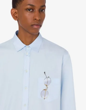 Camicia in popeline di cotone stampato