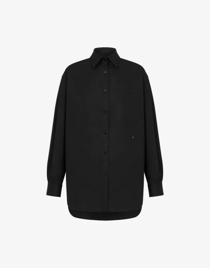 Camicia in popeline elasticizzato Camicia in popeline elasticizzato