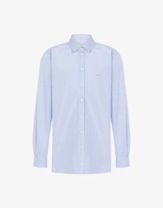 Camicia in popeline Ricamo con oca