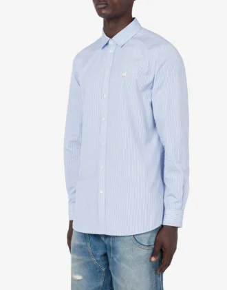 Camicia in popeline Ricamo con oca