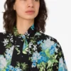 Camicia in raso di seta stampato Camicia in raso di seta stampato