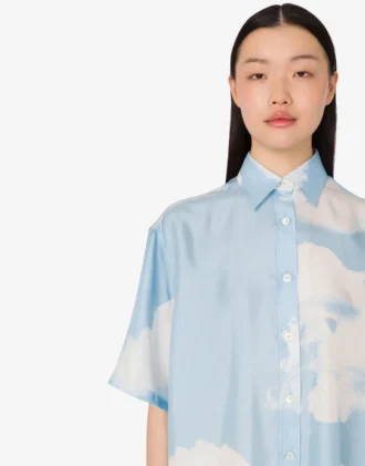 Camicia in twill di seta Nuvole d’archivio