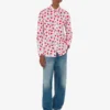 Camicia leggera in popeline di cotone con stampa Camicia leggera in popeline di cotone con stampa