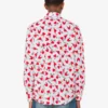 Camicia leggera in popeline di cotone con stampa Camicia leggera in popeline di cotone con stampa