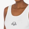 Canotta in cotone elasticizzato con logo Laurel Crown