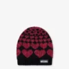 Cappello con intarsi in misto mohair