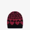 Cappello con intarsi in misto mohair