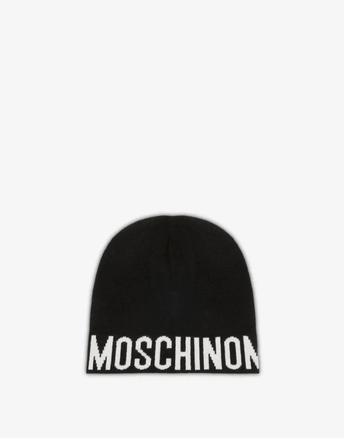 Cappello in misto lana con logo