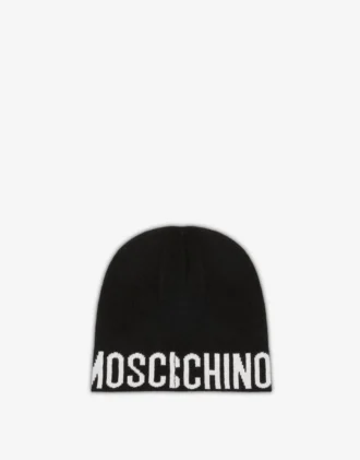 Cappello in misto lana con logo