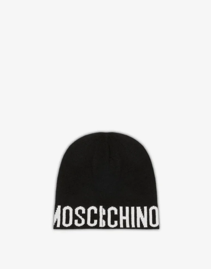 Cappello in misto lana con logo