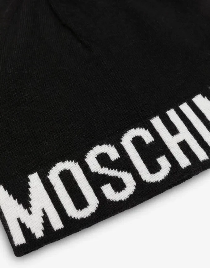 Cappello in misto lana con logo