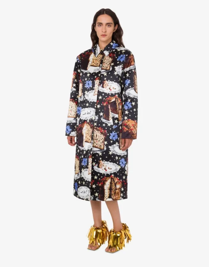 Cappotto in misto cotone stampato Cappotto in misto cotone stampato