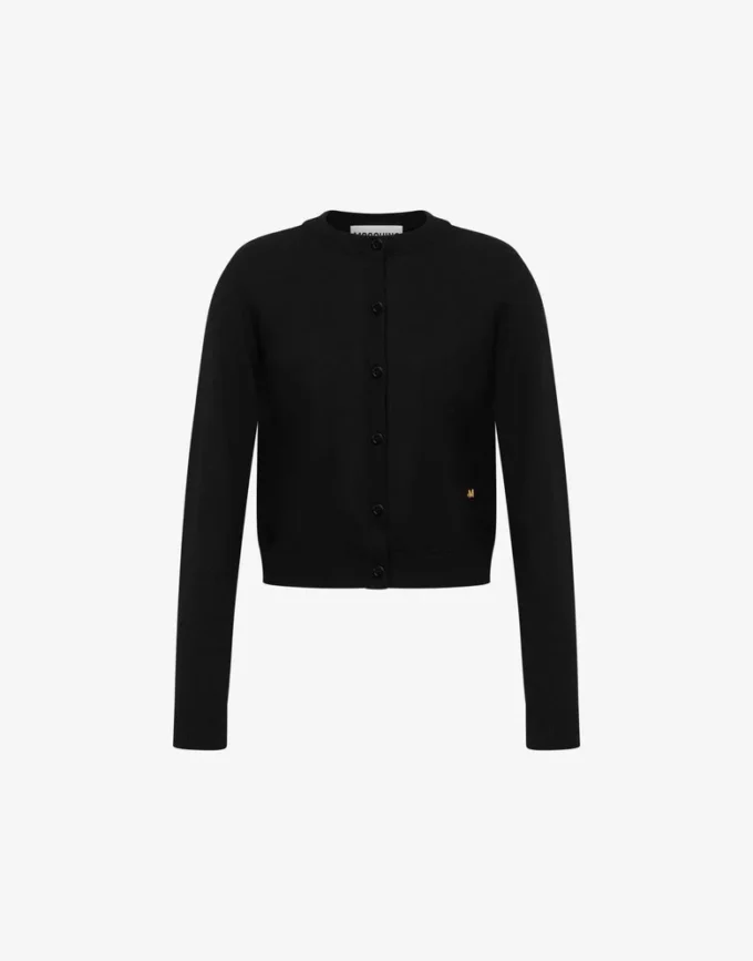 Cardigan in lana e seta Golden M