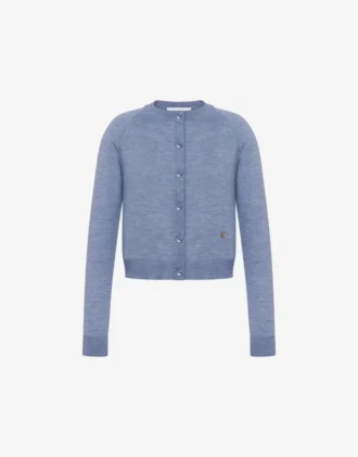 Cardigan in lana e seta Golden M