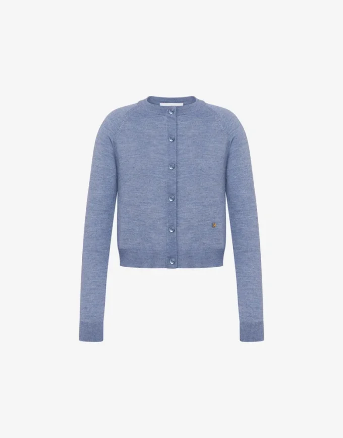 Cardigan in lana e seta Golden M