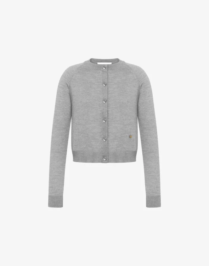 Cardigan in lana e seta Golden M