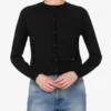 Cardigan in lana e seta Golden M