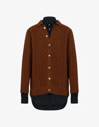 Cardigan in lana Shetland