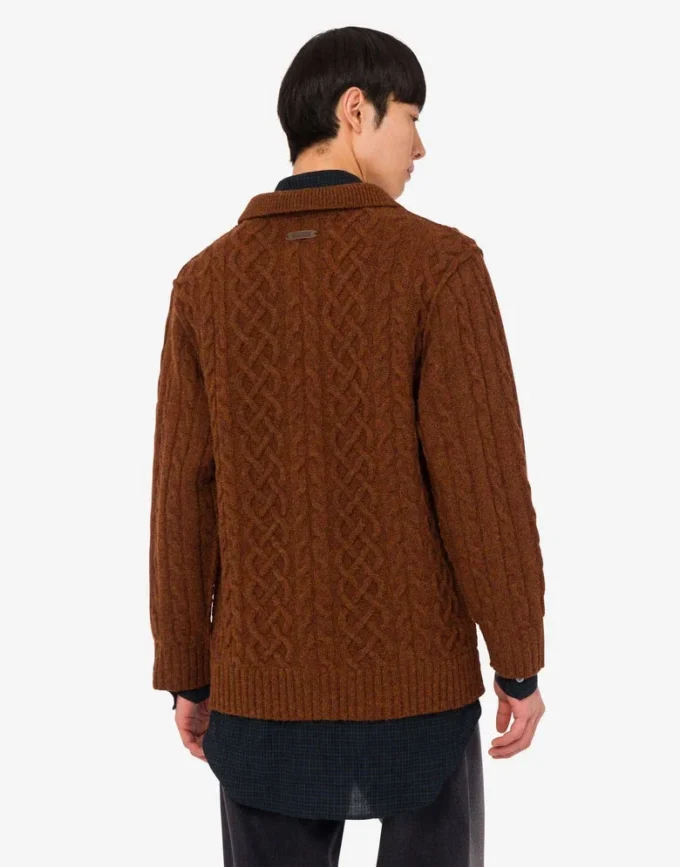 Cardigan in lana Shetland