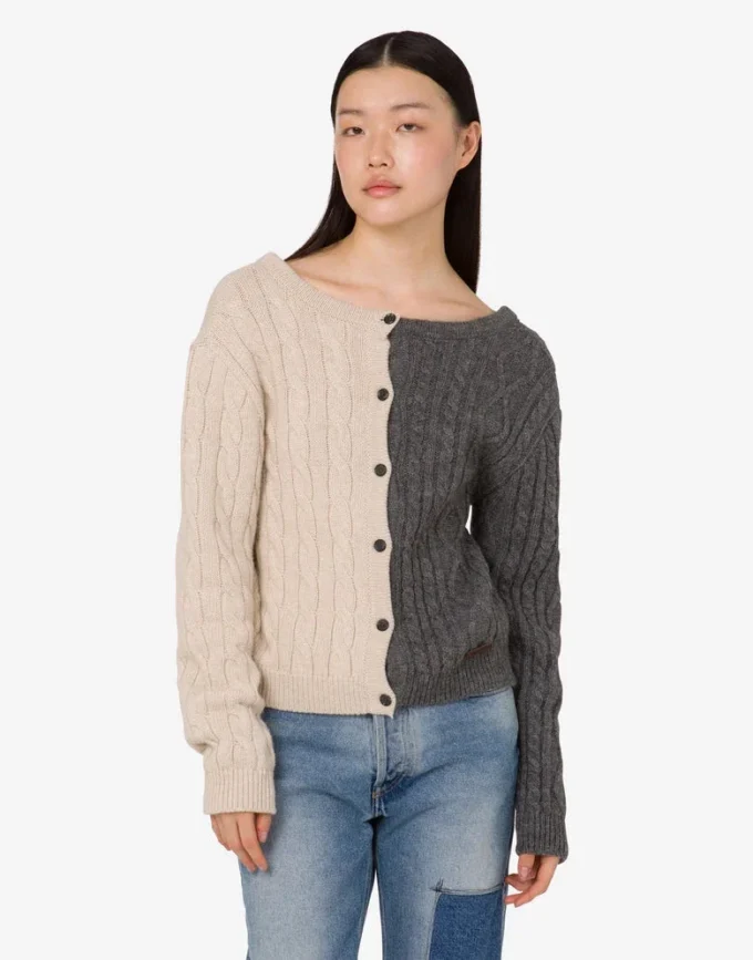 Cardigan in misto alpaca