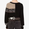 Cardigan in misto lana intarsio