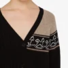 Cardigan in misto lana intarsio