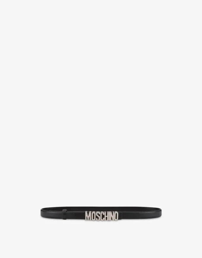 Cintura con mini logo Lettering
