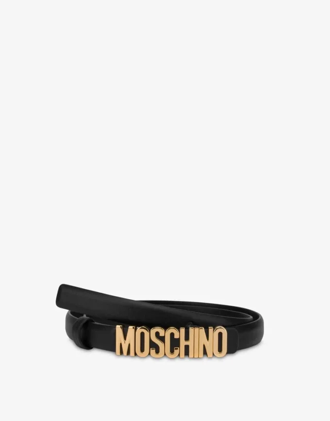 Cintura con mini logo Lettering