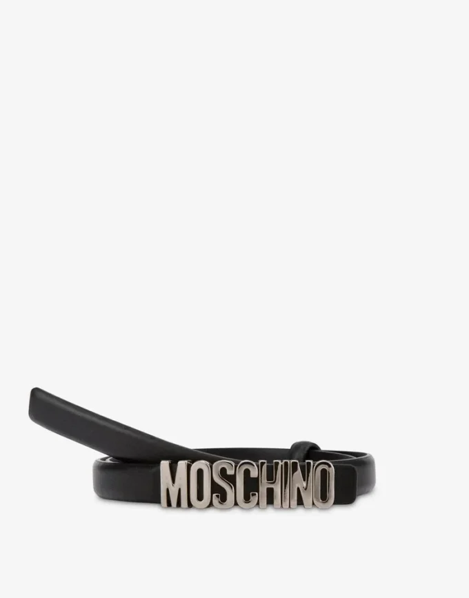 Cintura con mini logo Lettering