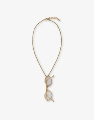 Collana con pendente a forma di occhiali
