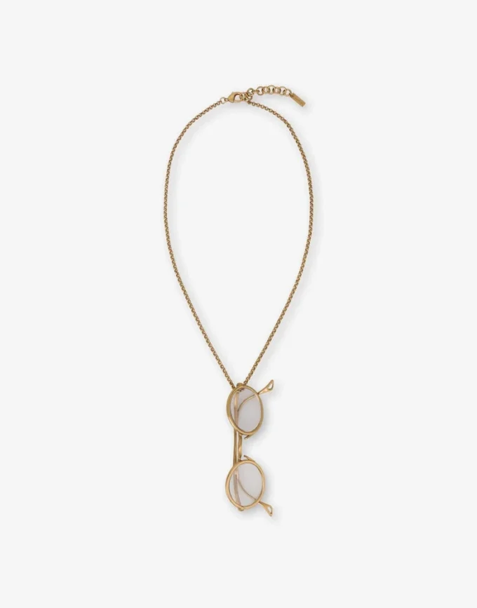 Collana con pendente a forma di occhiali
