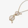 Collana con pendente a forma di occhiali