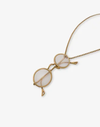 Collana con pendente a forma di occhiali