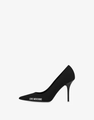 Décolleté con logo in gomma neoprene