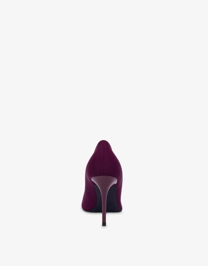 Décolleté con logo in gomma neoprene