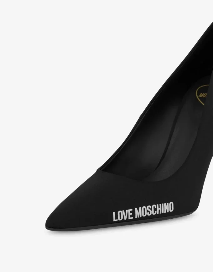 Décolleté con logo in gomma neoprene