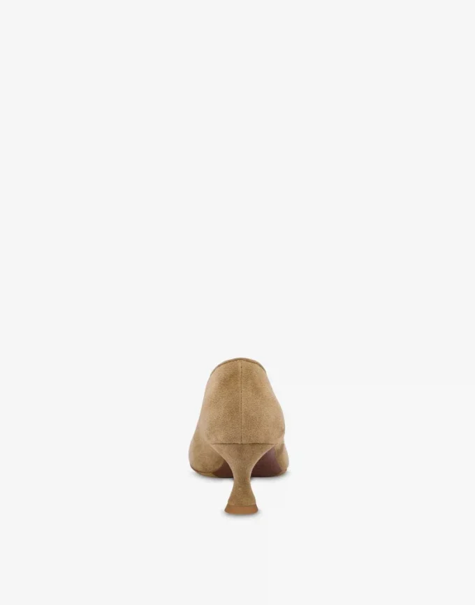 Décolleté in pelle scamosciata