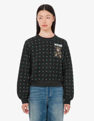 Felpa in cotone biologico Moschino Teddy Bear