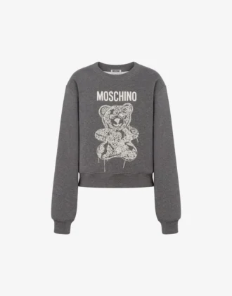 Felpa in cotone biologico Moschino Teddy Bear