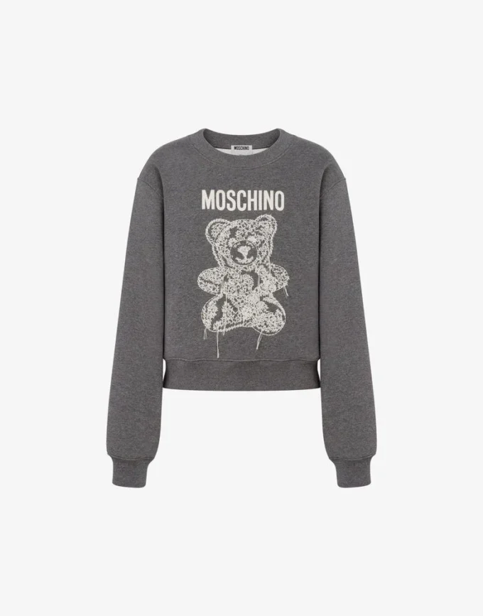 Felpa in cotone biologico Moschino Teddy Bear