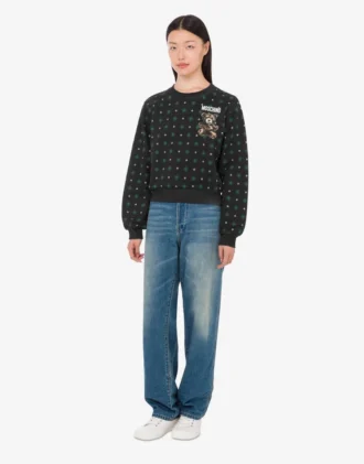 Felpa in cotone biologico Moschino Teddy Bear
