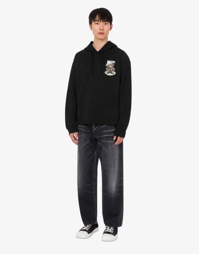 Felpa in cotone biologico Moschino Teddy Bear