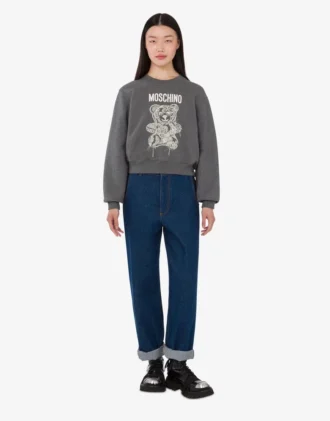 Felpa in cotone biologico Moschino Teddy Bear