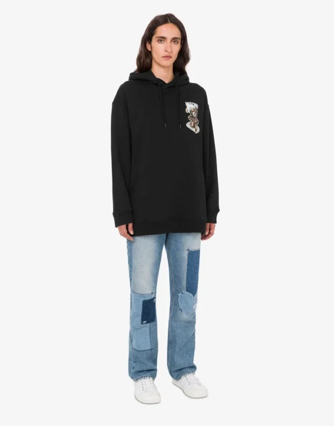 Felpa in cotone biologico Moschino Teddy Bear