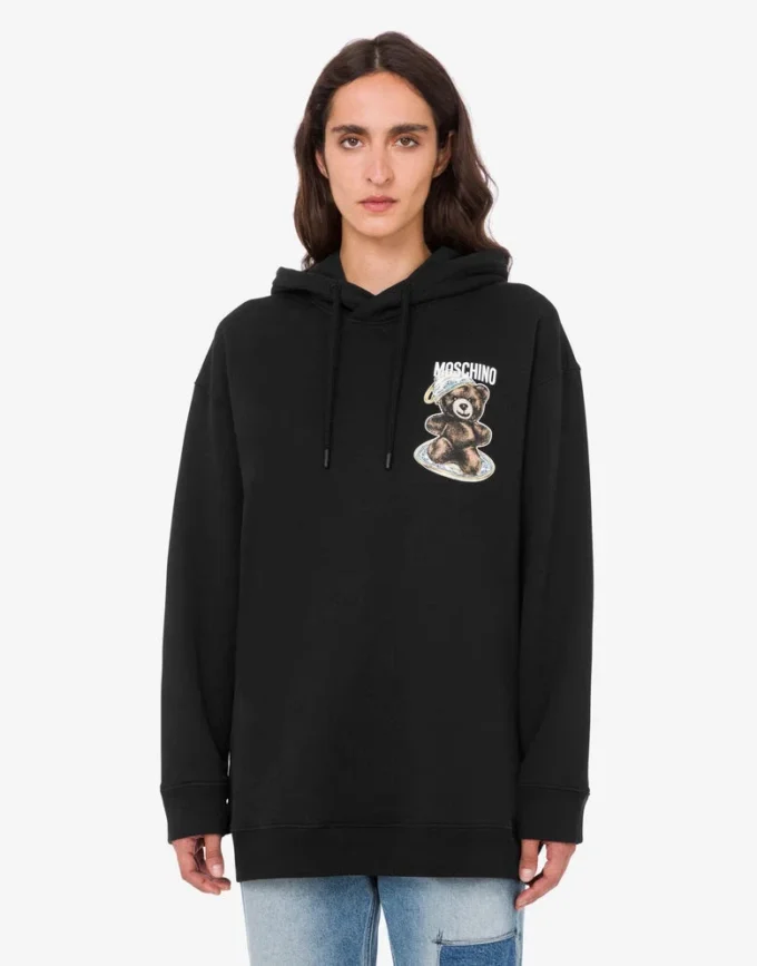 Felpa in cotone biologico Moschino Teddy Bear