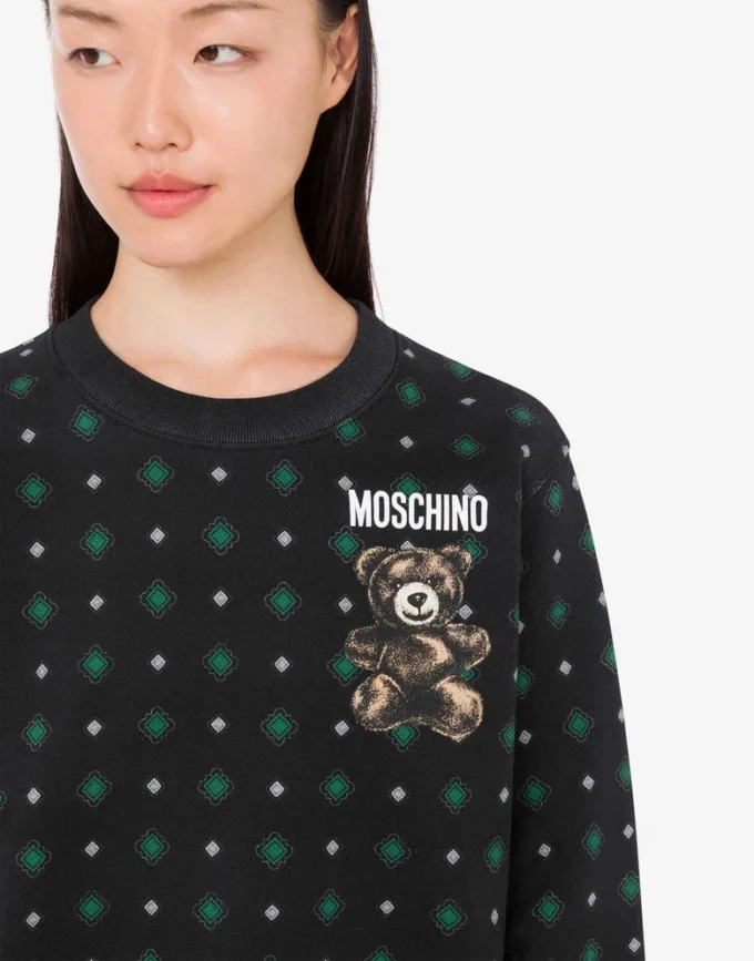 Felpa in cotone biologico Moschino Teddy Bear