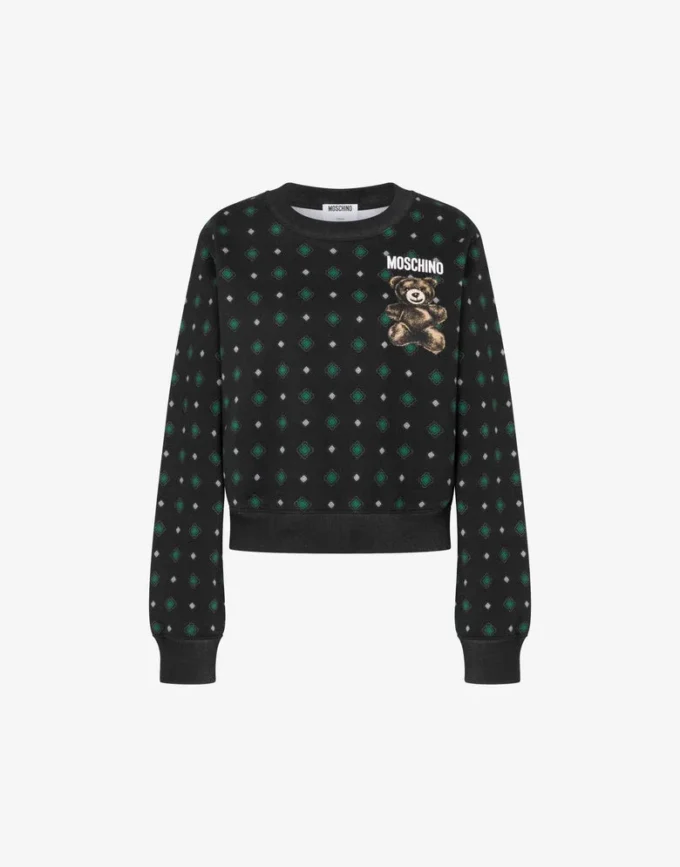 Felpa in cotone biologico Moschino Teddy Bear